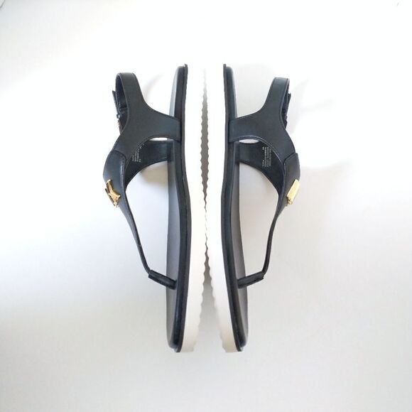 New! MICHAEL KORS Women's MK Logo Jilly T-Strap Sandal Shoe Open-Toe Size 9 NWOB - Picture 7 of 8